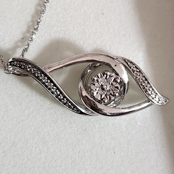 Kay Jewelers Sterling Silver and Diamond Mother's Day Necklace - Picture 6 of 6